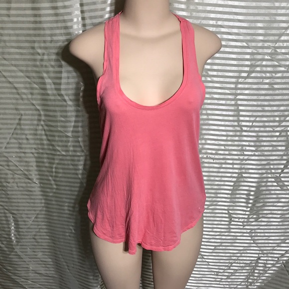 Comfy Broken In Peachy Pink Racer Back Tank Top - Picture 2 of 9